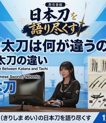 【ビバマガ】パンチラガチャ★霧島 愛唯（きりしま めい）『日本刀を語り尽くす』第1章-まず「日本刀とは何か」を知る（003-刀と太刀は何が違うのか？）｜Ozone_Layer