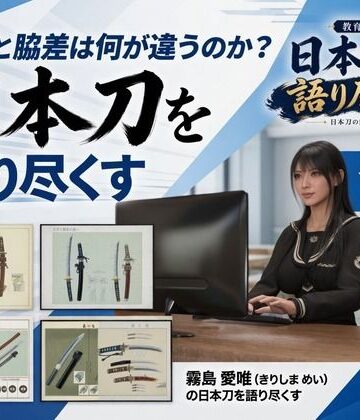 【ビバマガ】パンチラガチャ★霧島 愛唯（きりしま めい）『日本刀を語り尽くす』第1章-まず「日本刀とは何か」を知る（004-打刀と脇差は何が違うのか？）｜Ozone_Layer