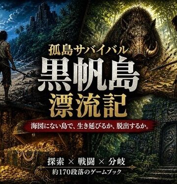 【ビバマガ】【孤島探索×サバイバルゲームブック】黒帆島漂流記｜小さな学び舎