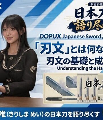 【ビバマガ】パンチラガチャ★霧島 愛唯（きりしま めい）『日本刀を語り尽くす』第1章-まず「日本刀とは何か」を知る（008-「刃文」とは何なのか？）｜Ozone_Layer