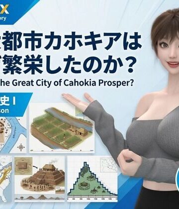 【ビバマガ】パンチラガチャ★西陣郁奈(にしじんかな)強豪予備校『DOPUX(ドピュックス)』で大学受験生向け講座(世界史)を教える名物講師!(Vol.008:巨大都市カホキアはなぜ繁栄したのか?)|Libido-Labo