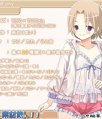 【ビバマガ】著作権フリー立ちキャラクター素材集vol.11｜T.O.P.