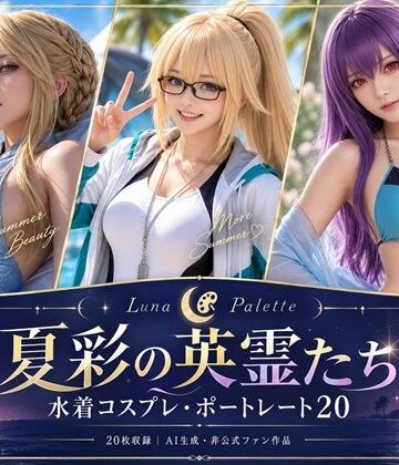 【ビバマガ】夏彩の英霊たち｜水着コスプレ・ポートレート20｜Luna Palette
