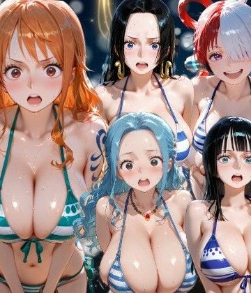 【ビバマガ】夜のビーチで中出しNTR ワ●ピース編｜ポコポコ