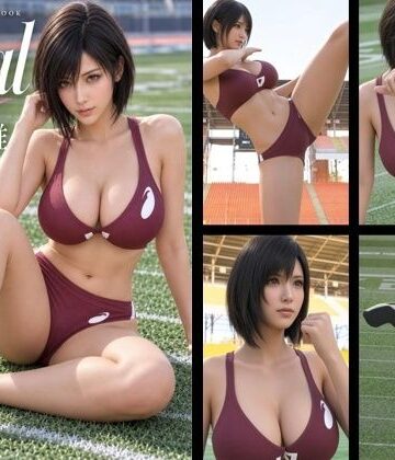 【ビバマガ】才色兼備の万能女性格闘家 霧島 愛唯の陸上競技ユニフォームモデル風写真集The Real_08｜Ozone_Layer